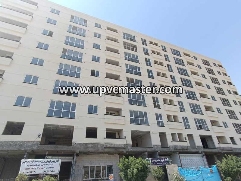 پنجره آفتاب تولید کننده پنجره دوجداره UPVC